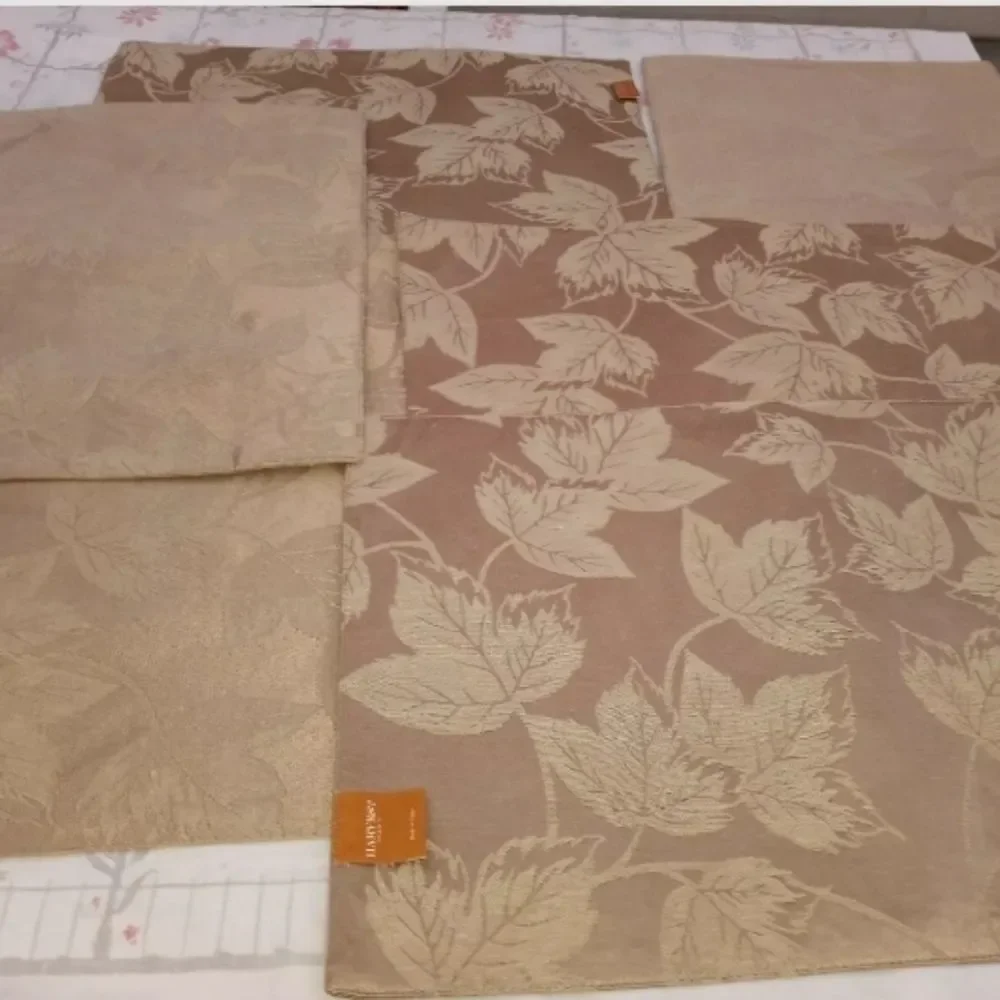 6 Harvest Season NEWAutumn Beige Leaves Print 17